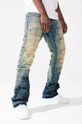 Jordan Craig Jeans - Python Stacked Denim - Vintage - JTF1130