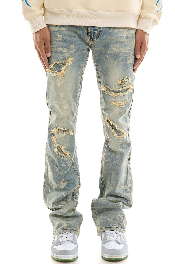 KDNK BUTTERFLY STACKED  JEANS