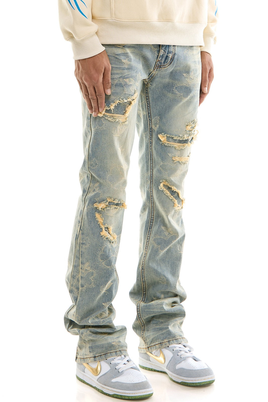 KDNK BUTTERFLY STACKED  JEANS