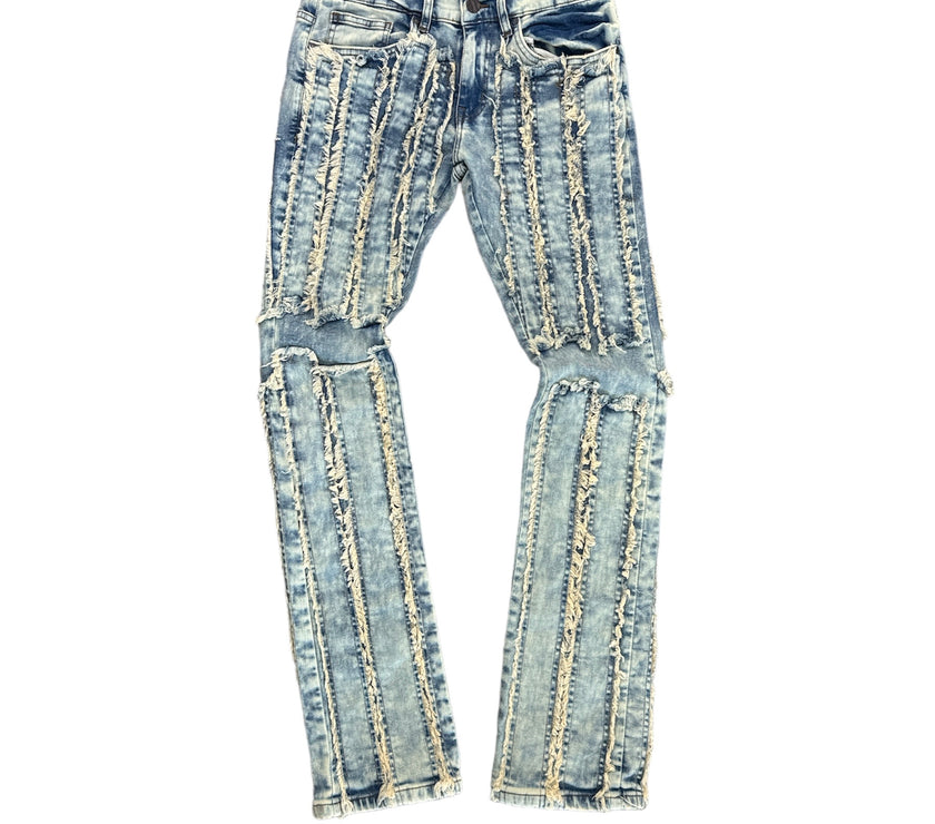 FW-330051 Stacked Panel Denim Jean