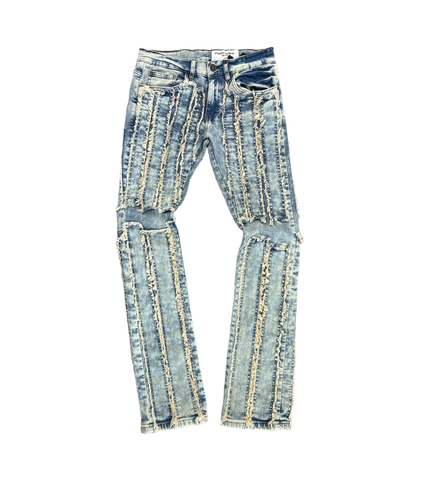 FW-330051 Stacked Panel Denim Jean