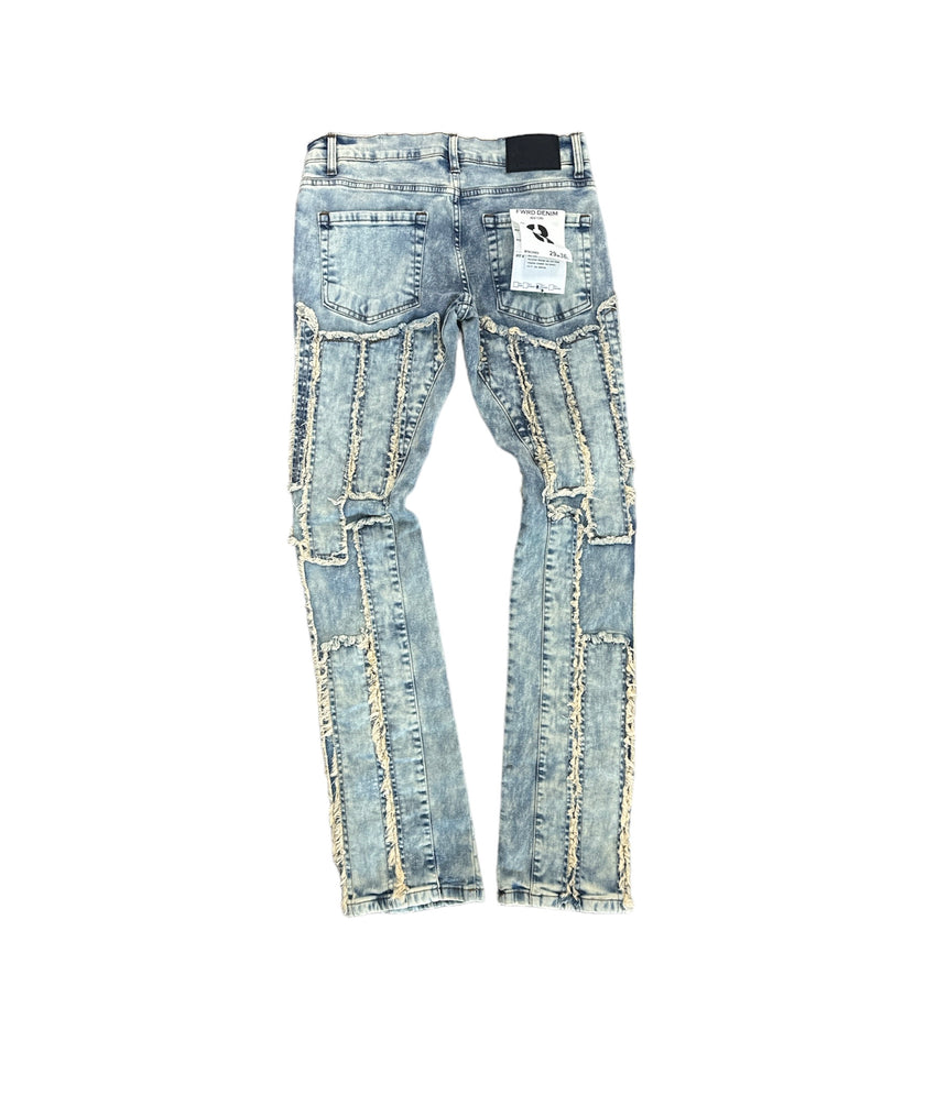 FW-330051 Stacked Panel Denim Jean