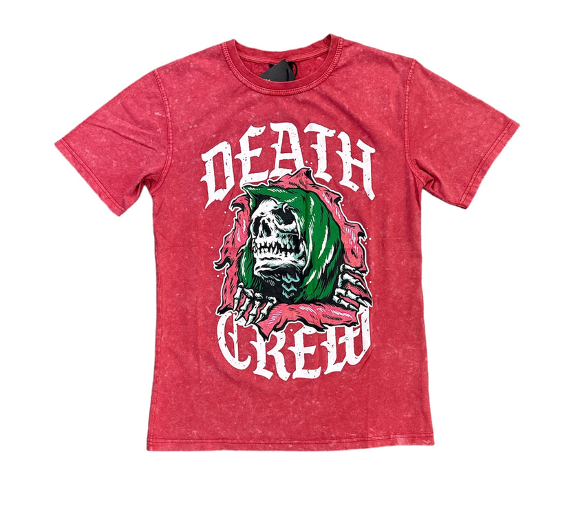 URBAN BEAST DEATH CREW TEE- RED