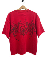 BKYS Red Skeleton Rockstar Crop Shirt