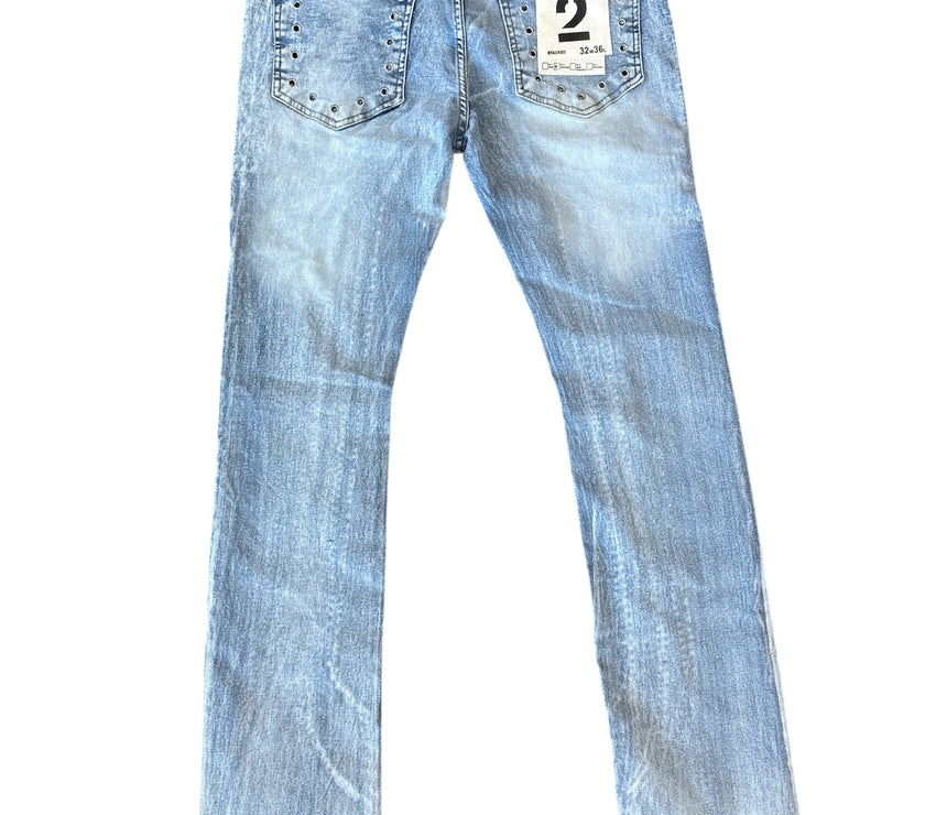 FWRD MEN'S STACKED RIVET DENIM