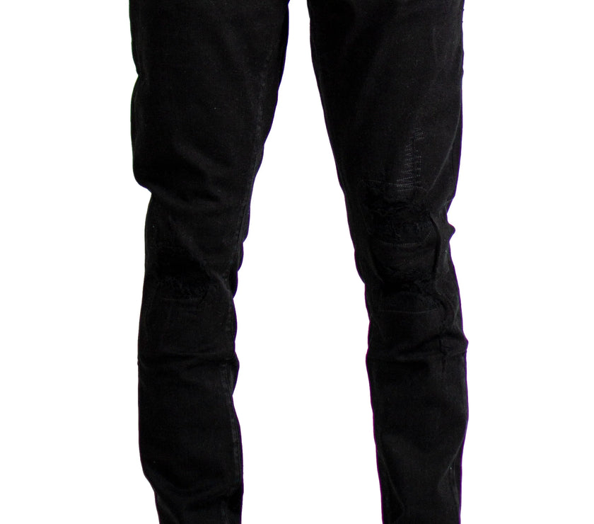 FOCUS RIP & REPAIR JET BLACK DENIM STYLE 3419