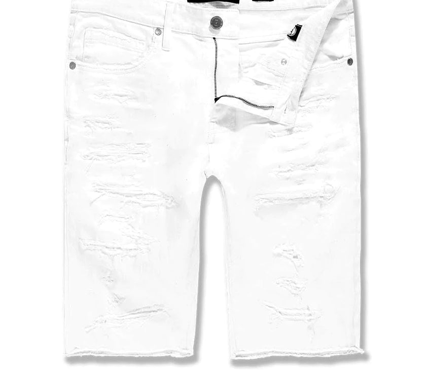 Jordan Craig Shorts W Shreds- White