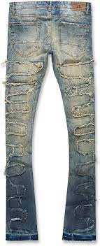 Jordan Craig Jeans - Python Stacked Denim - Vintage - JTF1130