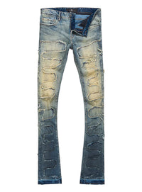 Jordan Craig Jeans - Python Stacked Denim - Vintage - JTF1130