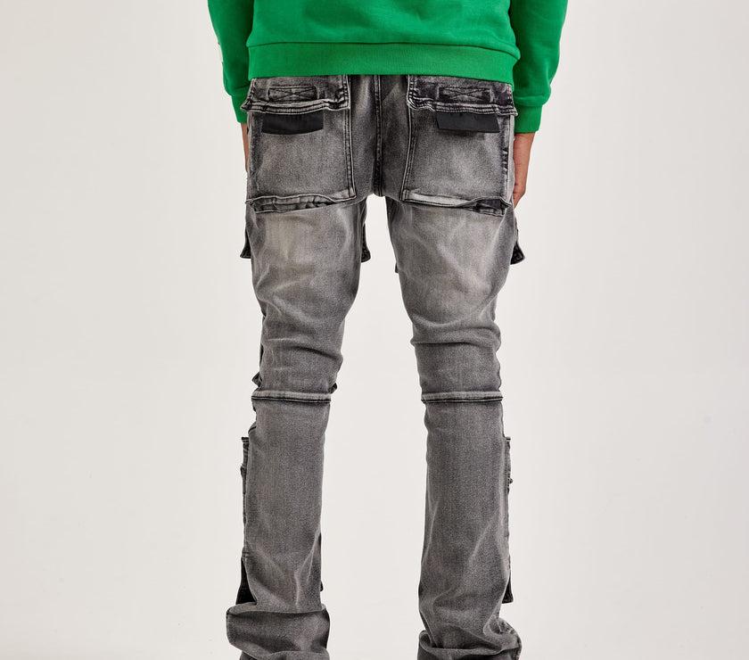 Kloud 9  Mens Stacked Cargo Jeans