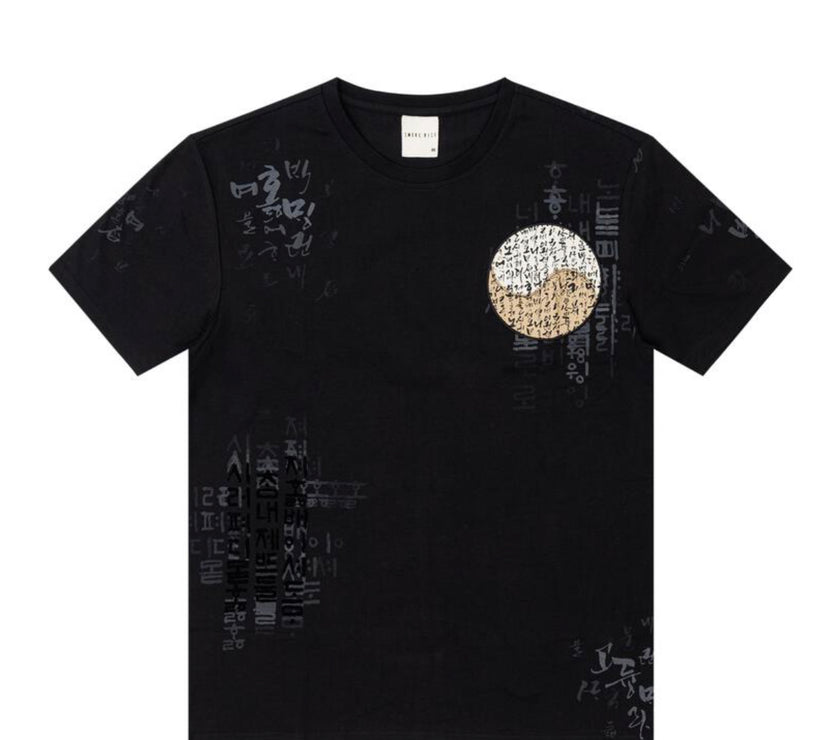 Smoke Rise Korean Character Tee Black Big & Tall