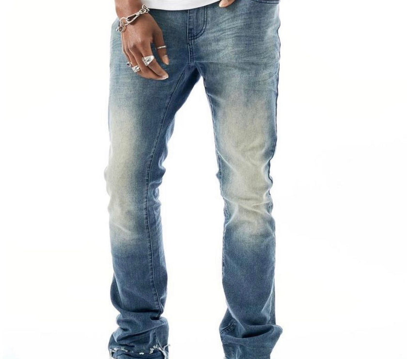 REBEL MINDS DENIM STACKED JEANS