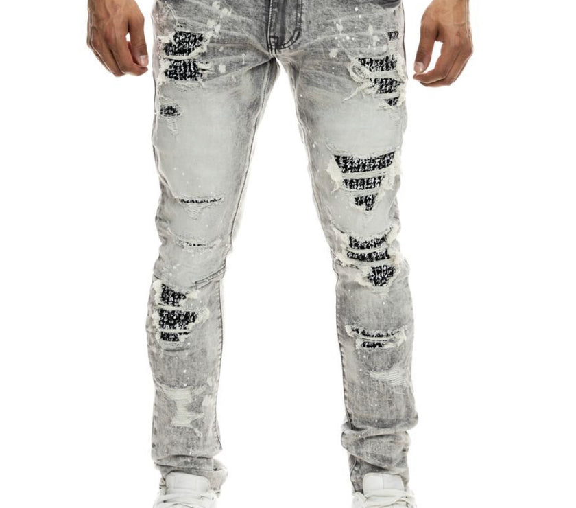 Smoke Rise Doodle Fashion Jeans Big & Tall