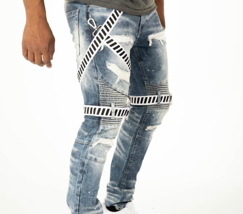 Solutus Premium Stretch Biker Jeans