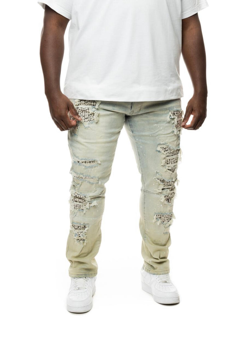 Smoke Rise Doodle Fashion Jeans Men Big & Tall