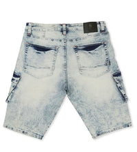 M936 - MAKOBI DENIM CARGO SHORTS - LIGHT WASH Regular price