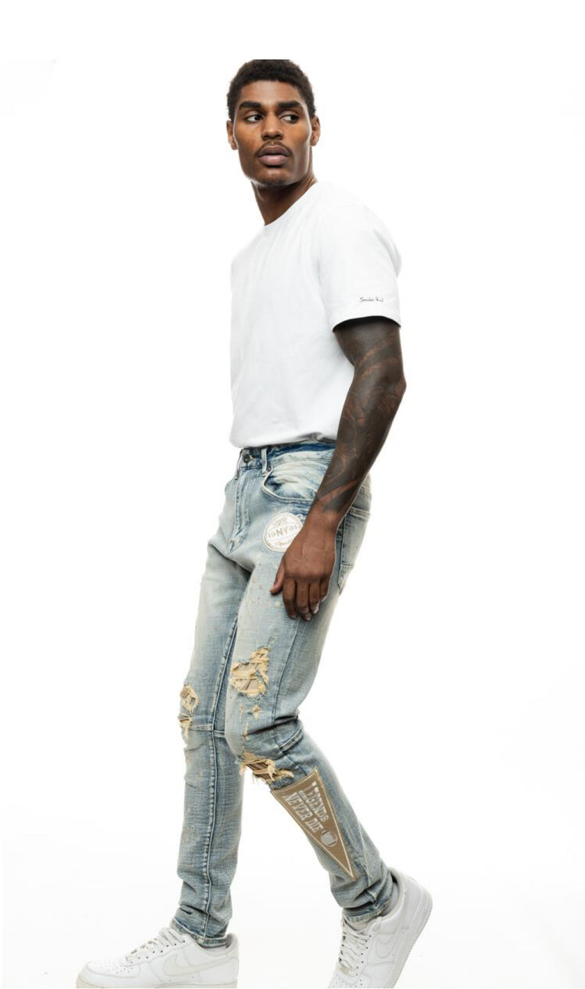 SMOKE RISE VARSITY FASHION JEAN