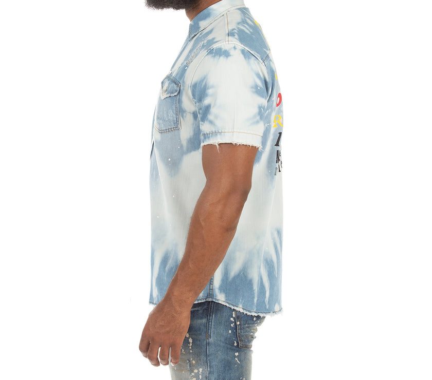 TOWER SS WOVEN (ICE WATER)