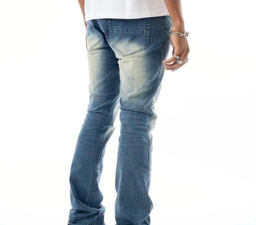 REBEL MINDS DENIM STACKED JEANS