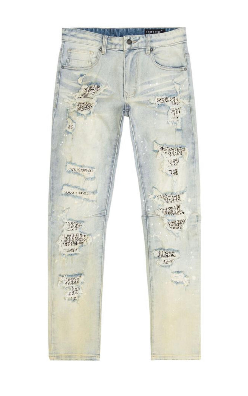 Smoke Rise Doodle Fashion Jeans Men Big & Tall