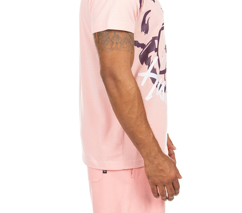 Hustle Gang Bear Selfie Graphic Knit SS 2 pc Set