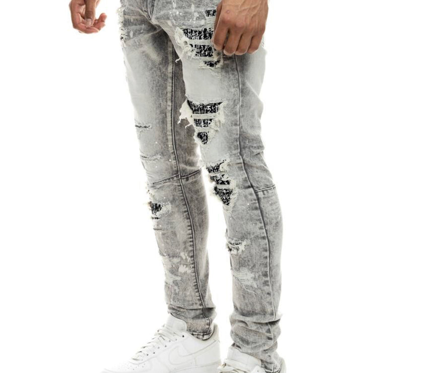 Smoke Rise Doodle Fashion Jeans Big & Tall