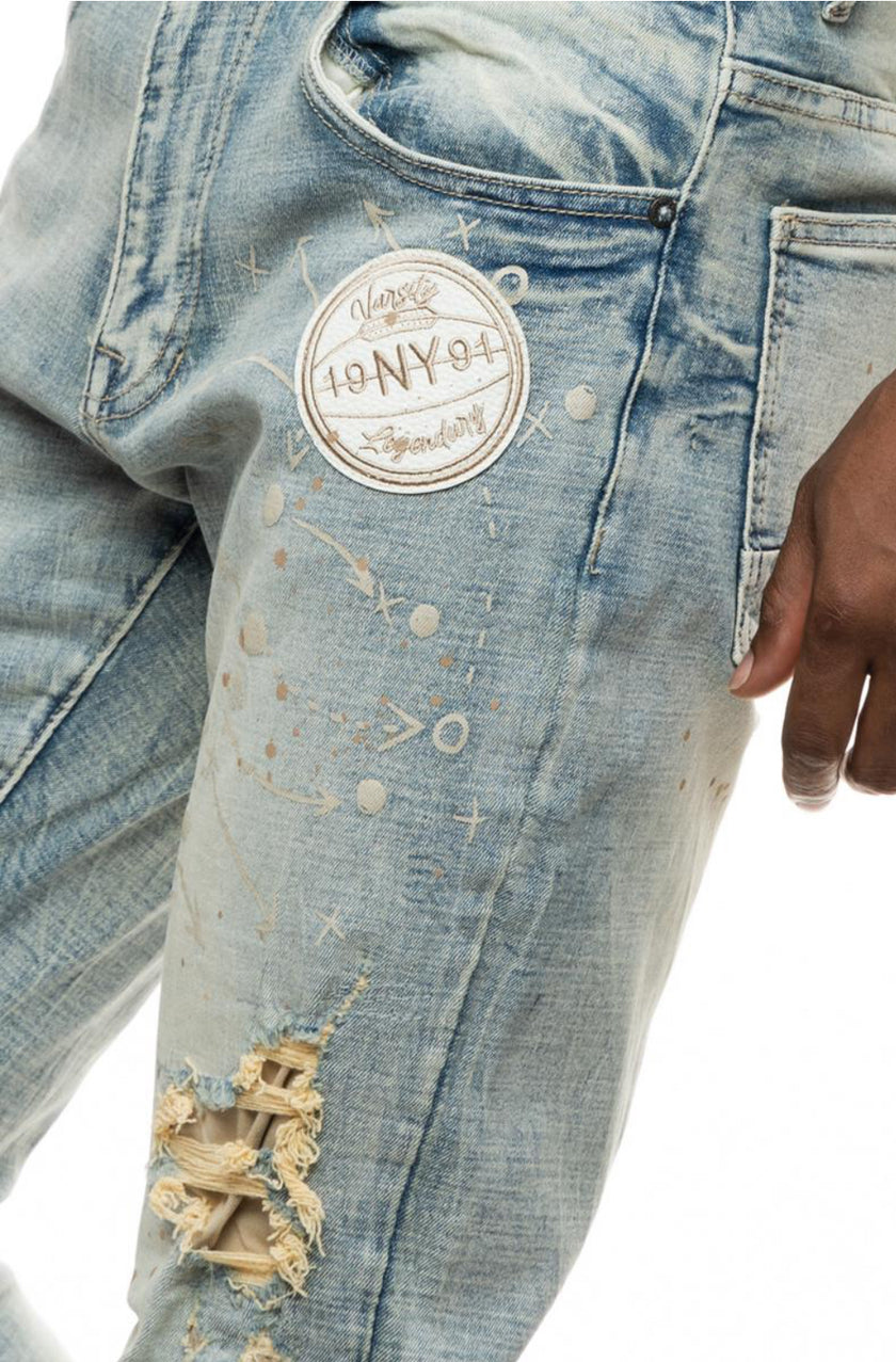 SMOKE RISE VARSITY FASHION JEAN