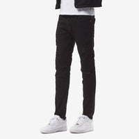 COPPER RIVET JET BLACK PANTS