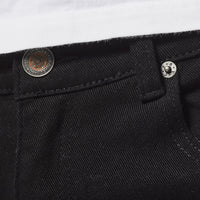 COPPER RIVET JET BLACK PANTS