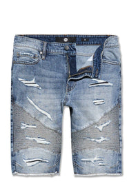 JORDAN CRAIG RICHMOND MOTO DENIM SHORTS LAGER