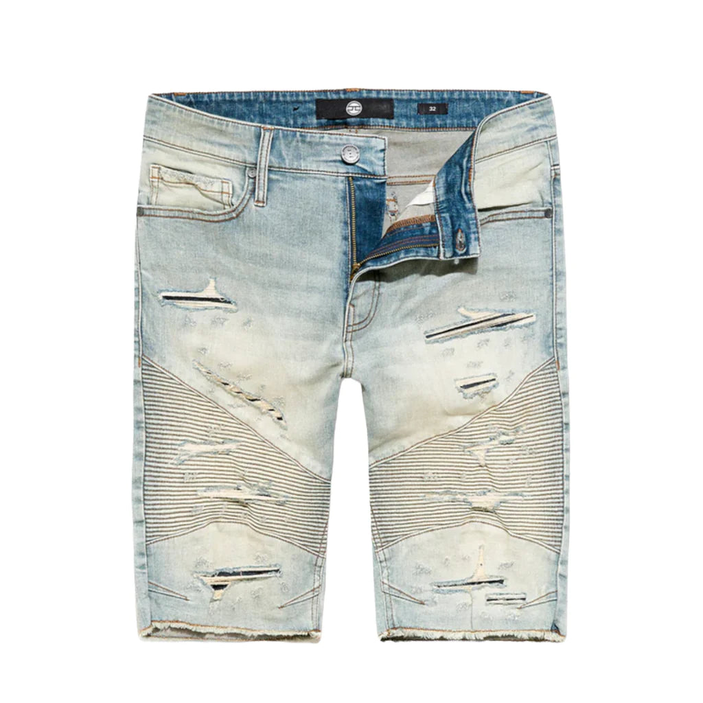 JORDAN CRAIG RICHMOND MOTO DENIM SHORTS LAGER