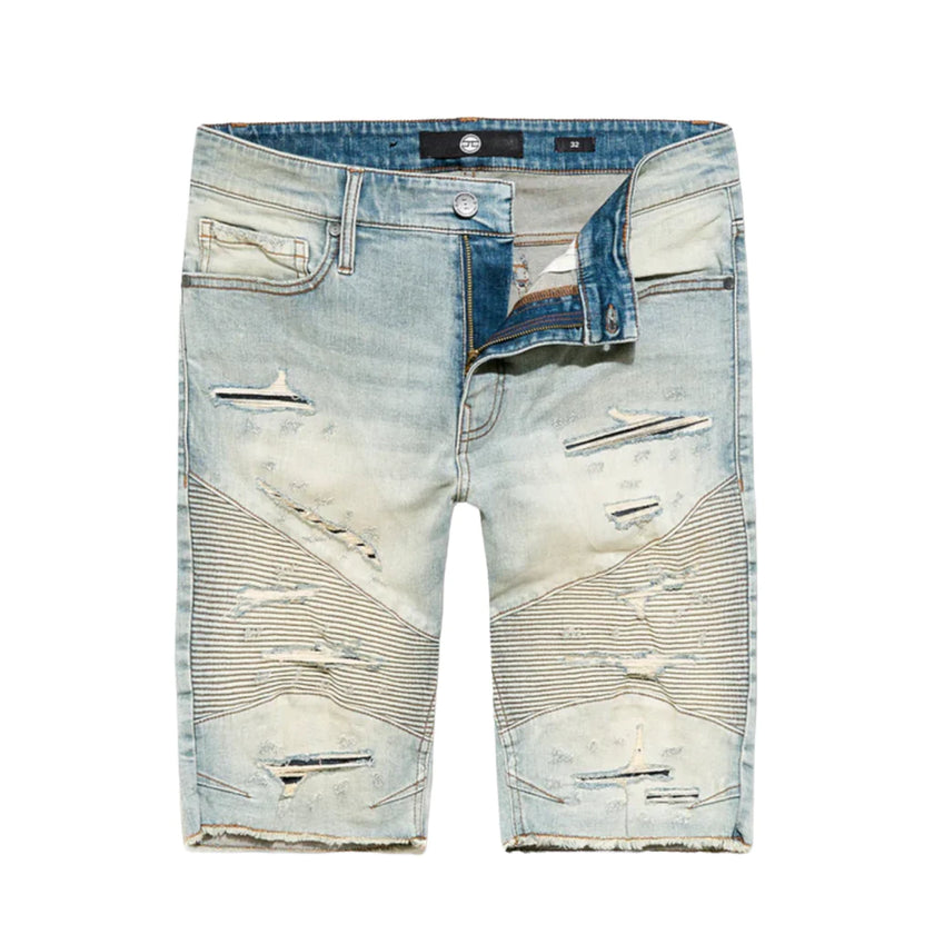 JORDAN CRAIG RICHMOND MOTO DENIM SHORTS LAGER