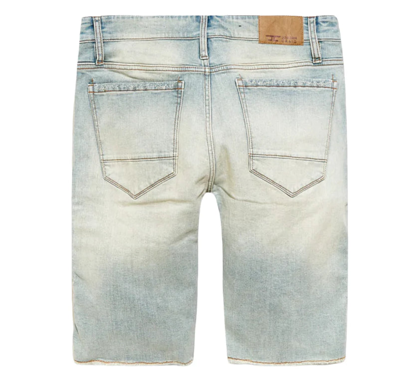 JORDAN CRAIG RICHMOND MOTO DENIM SHORTS LAGER