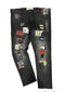 Spark Denim Big Ripped Patch Jeans