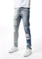 Rebel Split Cargo Pocket Denim Jeans