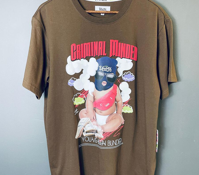 Undrtd Criminal mind brown tshirt